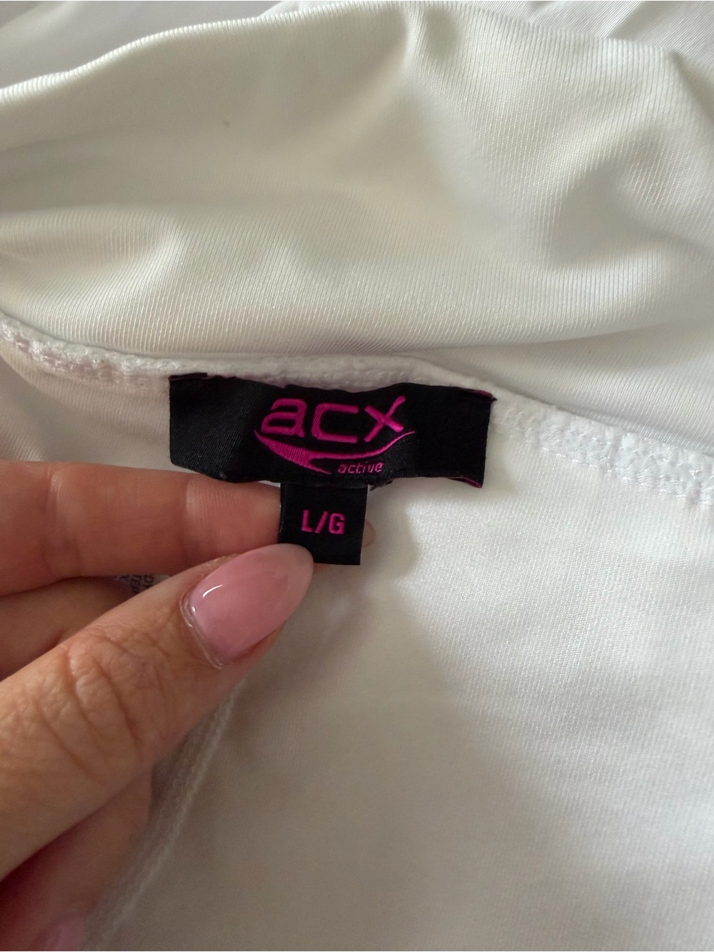 White Athletic Pleated Tennis Skort | Built-In Shorts | ACX Active | Large - Picture 6 of 6